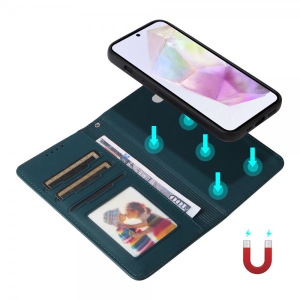 Betopnice Samsung Galaxy A36 Kotelo irrotettavalla kuorella 005 Sininen