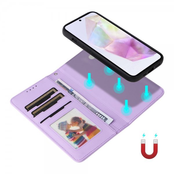 Betopnice Samsung Galaxy A36 -suojakotelo irrotettavalla kuorella 005 Violetti