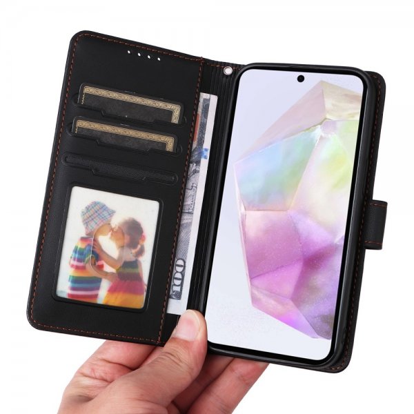 Betopnice Samsung Galaxy A36 -kotelo irrotettavalla kuorella 005 Musta
