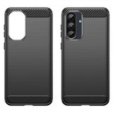 Samsung Galaxy A36/Galaxy A56 Kuori Harjattu hiilikuitukuvio Musta