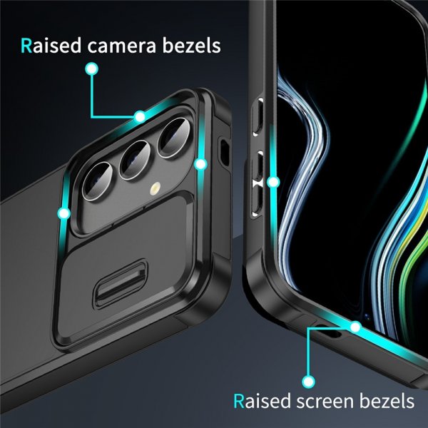 Samsung Galaxy A36/Galaxy A56 Suojakuori Camera Slide Musta