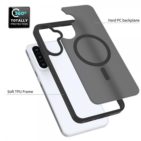 Samsung Galaxy A36/Galaxy A56 Kuori Frosted MagSafe Sininen