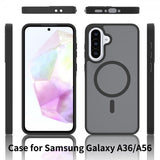 Samsung Galaxy A36/Galaxy A56 Kuori Frosted MagSafe Sininen