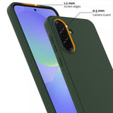 Samsung Galaxy A36/Galaxy A56 Kuori hihnalla silikoni MagSafe Tummanvihreä