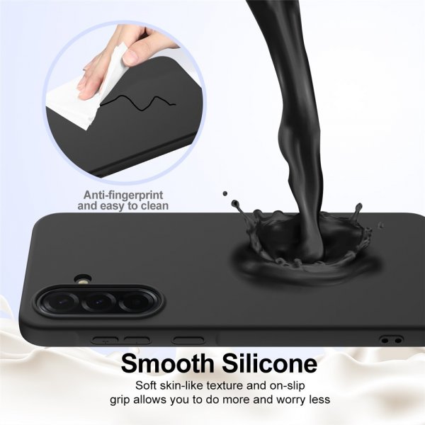 Samsung Galaxy A36/Galaxy A56 Kuori hihnalla Silikoni MagSafe Musta