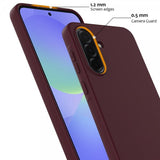 Samsung Galaxy A36/Galaxy A56 Kuori hihnalla silikonia MagSafe Viininpunainen