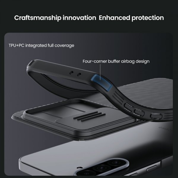 Nillkin Samsung Galaxy A36 CamShield Pro -suojakuori, musta