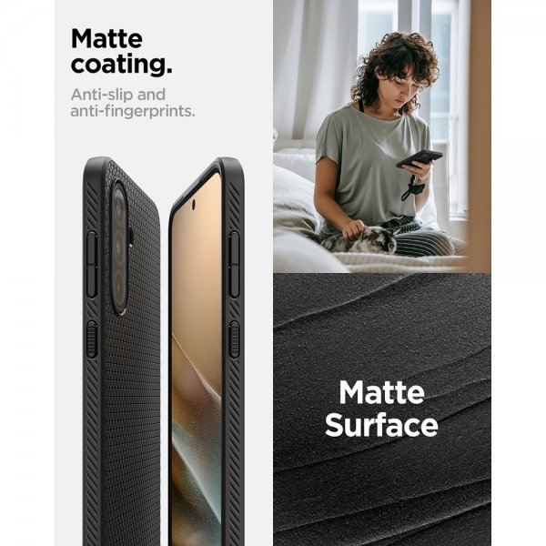 Spigen Samsung Galaxy A36 Kuori Liquid Air Matte Black