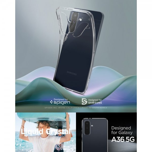 Spigen Samsung Galaxy A36 Kuoret Liquid Crystal Läpinäkyvä