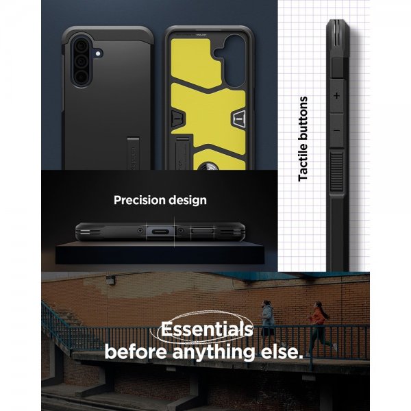 Spigen Samsung Galaxy A36 Kuori Tough Armor Musta