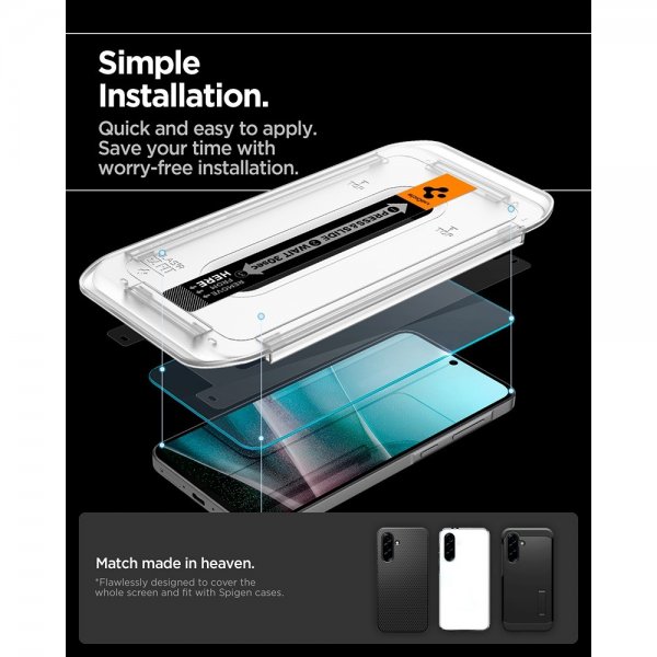 Spigen Samsung Galaxy A36/A37 -näytönsuoja GLAS.tR EZ Fit 2-pakkaus