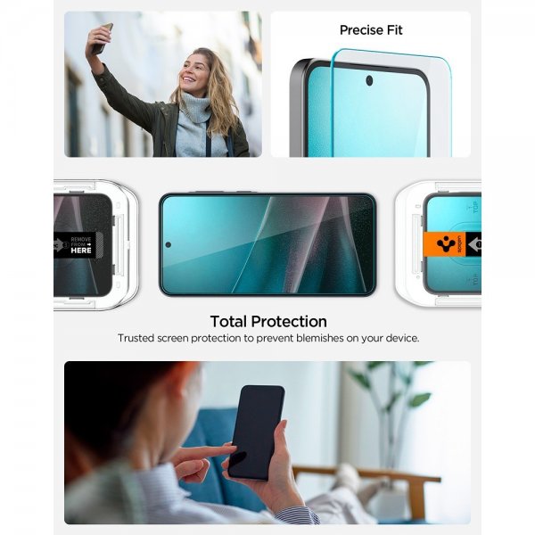 Spigen Samsung Galaxy A36/A37 -näytönsuoja GLAS.tR EZ Fit 2-pakkaus