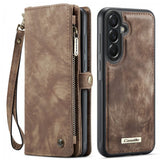 CaseMe Samsung Galaxy A37 -suojakotelo, 008-sarja, irrotettava kuori, ruskea