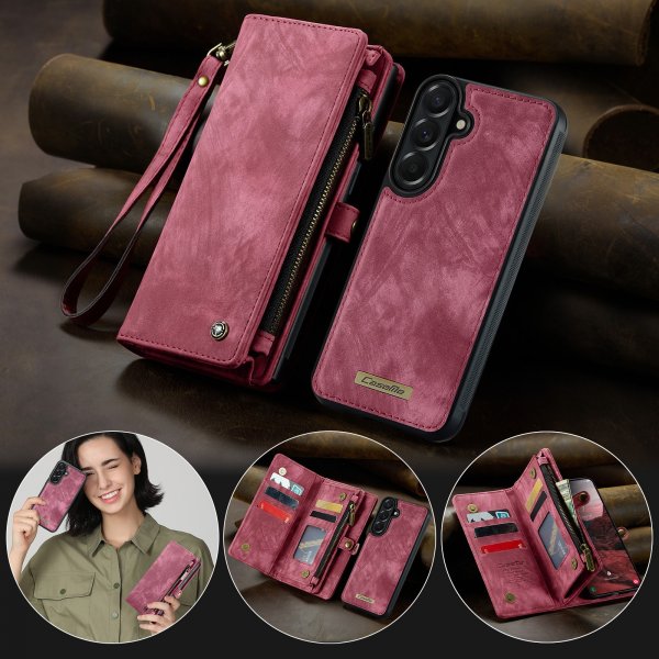 CaseMe Samsung Galaxy A37 -suojakotelo 008 Series Irrotettava kuori, punainen