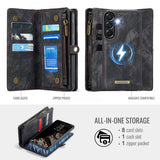 CaseMe Samsung Galaxy A37 -suojakotelo 008-sarjan irrotettava musta kuori