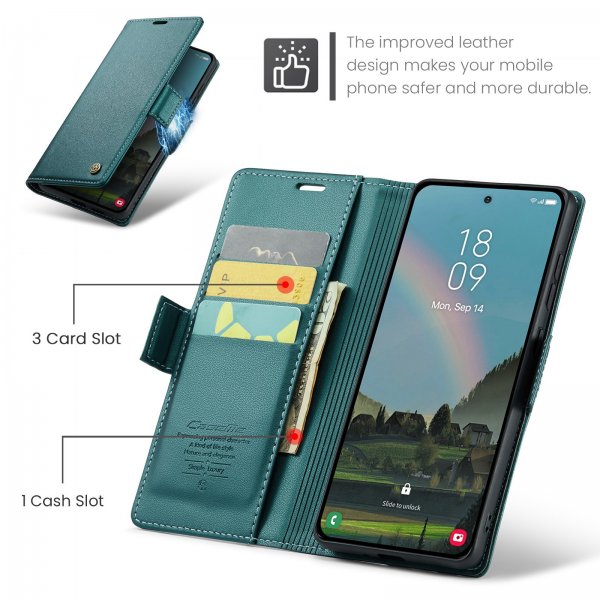 CaseMe Samsung Galaxy A37 -suojakotelo, 023 Series, vihreä