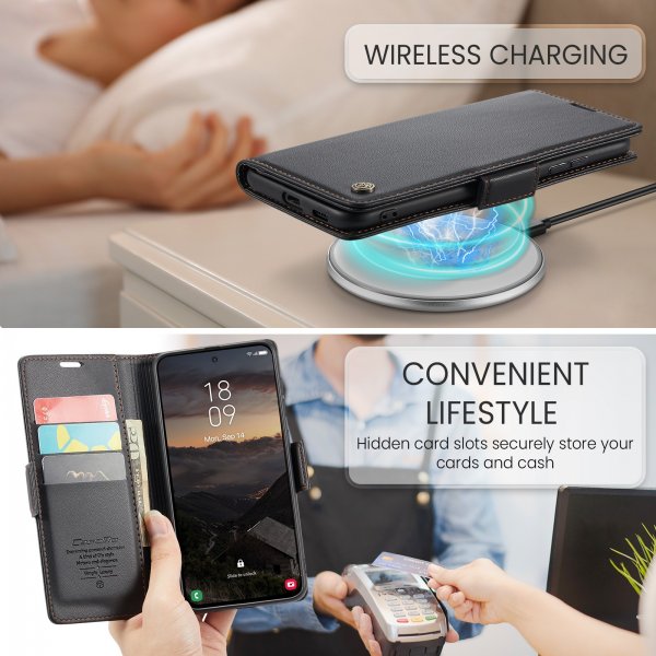 CaseMe Samsung Galaxy A37 -suojakuori 023 Series Musta