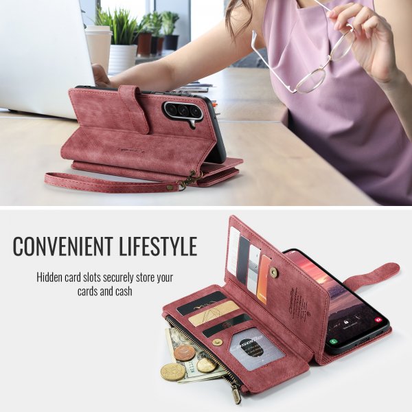 CaseMe Samsung Galaxy A37 -suojakuori, C30 Series, punainen