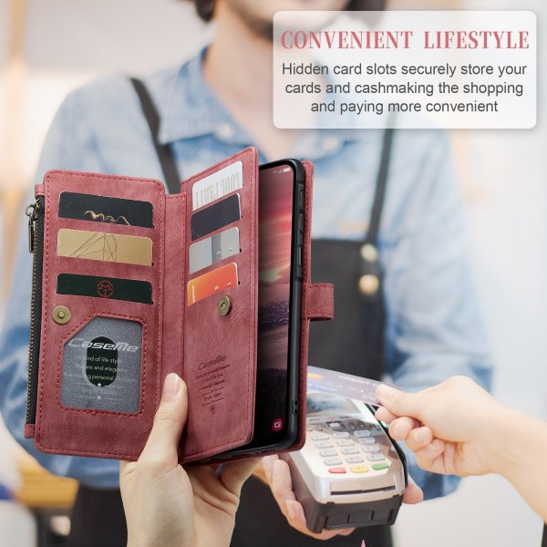 CaseMe Samsung Galaxy A37 -suojakuori, C30 Series, punainen