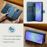 Dg.Ming Samsung Galaxy A37 -kotelo irrotettavalla kuorella, sininen