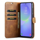 Dg.Ming Samsung Galaxy A37 -kotelo irrotettavalla kuorella, ruskea