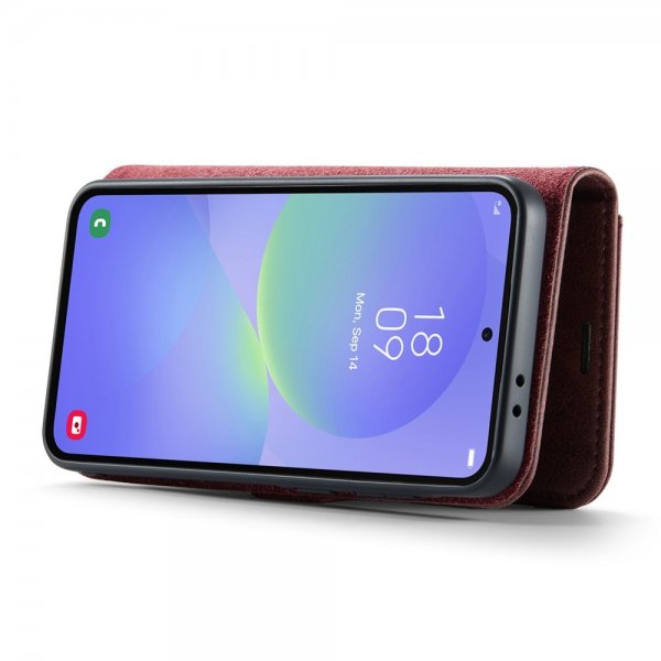 Dg.Ming Samsung Galaxy A37 -kotelo irrotettavalla kuorella, punainen