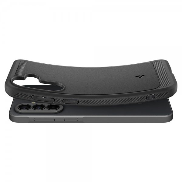 Spigen Samsung Galaxy A37 -kuori, Rugged Armor, mattamusta