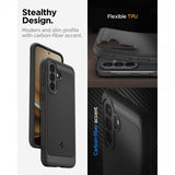 Spigen Samsung Galaxy A37 -kuori, Rugged Armor, mattamusta