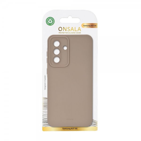 Onsala Samsung Galaxy A37 -kuori, silikonituntu, Summer Sand