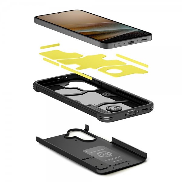 Spigen Samsung Galaxy A37 -kuoret, Tough Armor, musta