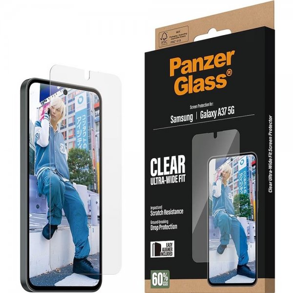 PanzerGlass Samsung Galaxy A37 -näytönsuoja Ultra-Wide Fit EasyAligner