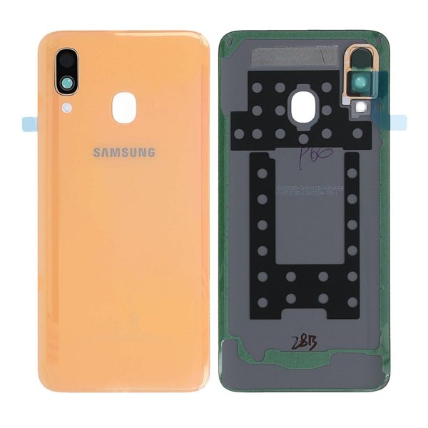 Samsung Galaxy A40 (SM-A405F) Alkuperäinen takakansi - Koralli