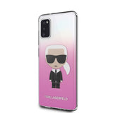 Karl Lagerfeld Samsung Galaxy A41 Kuori Iconic Cover Gradient Pinkki