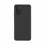 Xqisit Samsung Galaxy A41 -silikonikuori, musta