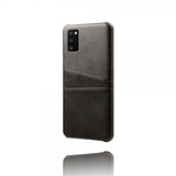 Samsung Galaxy A41 Kuori, jossa kaksi korttipaikkaa, musta
