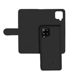 Rvelon Samsung Galaxy A42 5G Kotelo Magneettisesti irrotettava kuori, musta