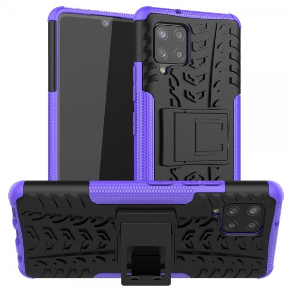 Samsung Galaxy A42 5G Kuori Renkaan kuvio Jalusta Ominaisuus Violetti