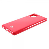 Mercury Samsung Galaxy A42 5G -suojakuori, Jelly Glitter, punainen