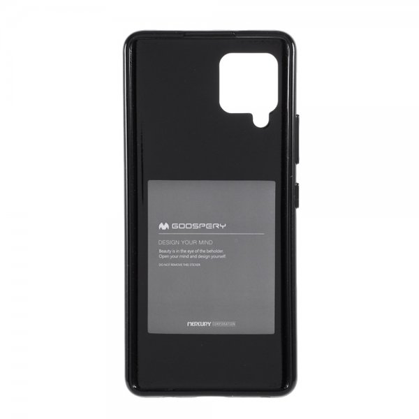 Mercury Samsung Galaxy A42 5G Kuori Jelly Glitter Musta