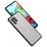 Samsung Galaxy A42 5G Kuori Metallilevyllä Hopea