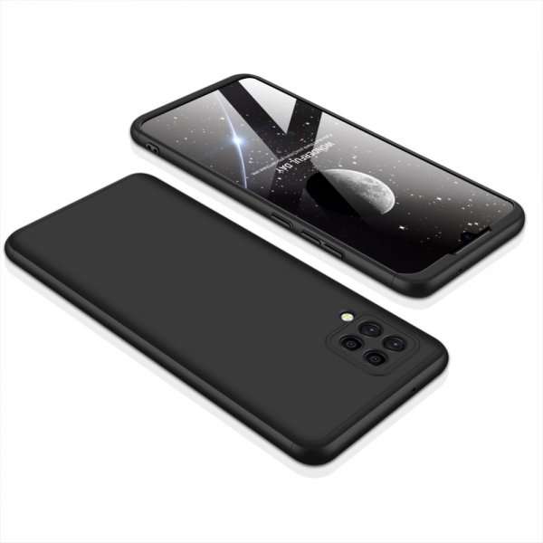 GKK Samsung Galaxy A42 5G Kuori Kolmiosainen Musta