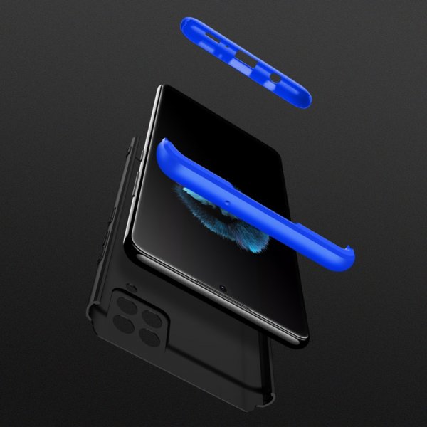 GKK Samsung Galaxy A42 5G Kuori Kolmiosainen Musta Sininen