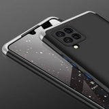 GKK Samsung Galaxy A42 5G Kuori Kolmiosainen Musta Hopea
