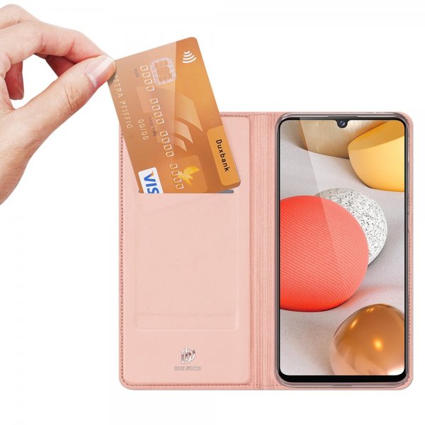 Dux Ducis Samsung Galaxy A42 5G -suojakotelo, Skin Pro -sarja, ruusukulta