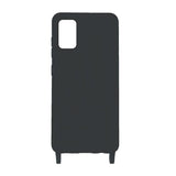 Samsung Galaxy A51 Silikoninen Kaulanauhallinen Suojakuori Musta