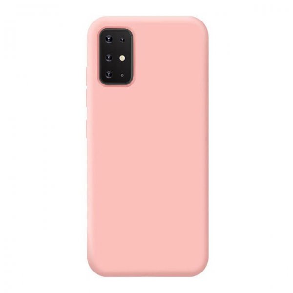 Samsung Galaxy A51 Silikonisuojakuori Vaaleanpunainen
