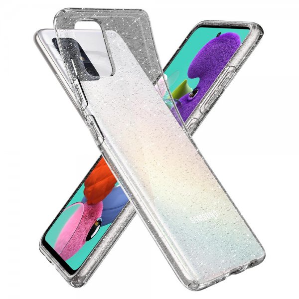 Spigen Samsung Galaxy A51 kuori Liquid Crystal Glitter Crystal Quartz