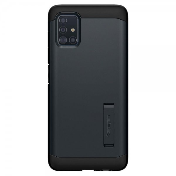Spigen Samsung Galaxy A51 -suojakuori Tough Armor, Metal Slate