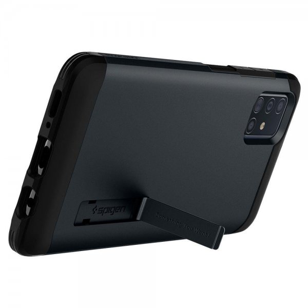 Spigen Samsung Galaxy A51 -suojakuori Tough Armor, Metal Slate