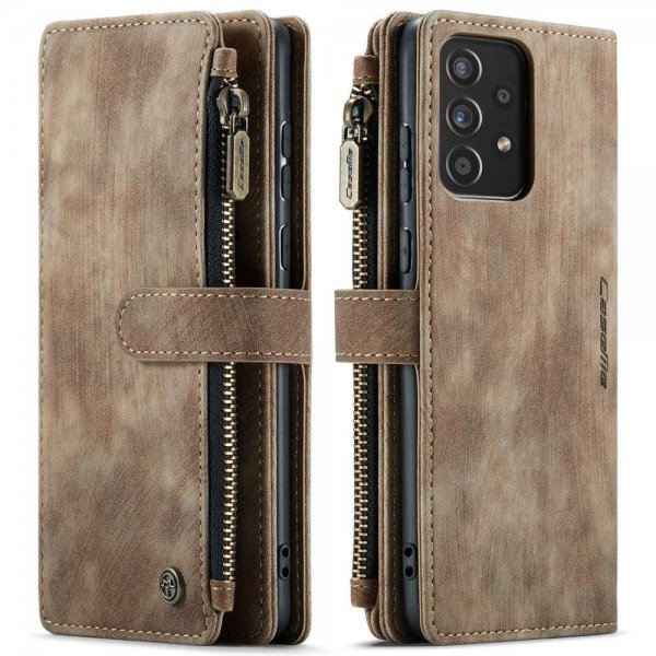 CaseMe Samsung Galaxy A52/A52s 5G Kotelo C30-sarja Ruskea